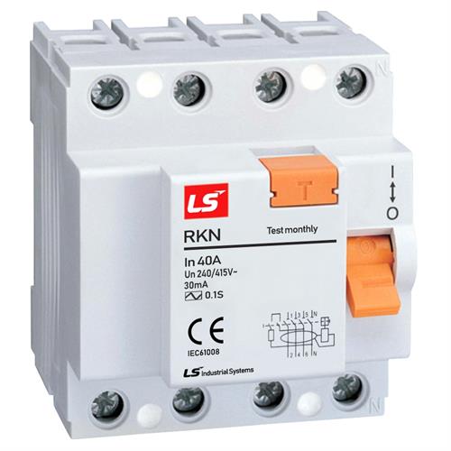 RCCB LS 3P-N 40A 30mA-100mA-300mA 6kA ( RKN 3P-N )